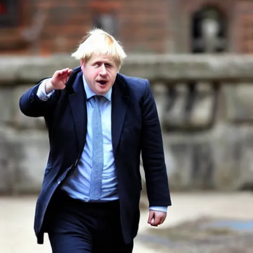 Image similar to boris johnson with a bowl cut