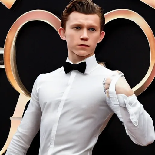 Prompt: tom holland as james bond