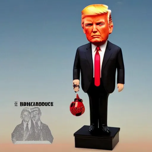 Image similar to gigachad bobblehead donald trump