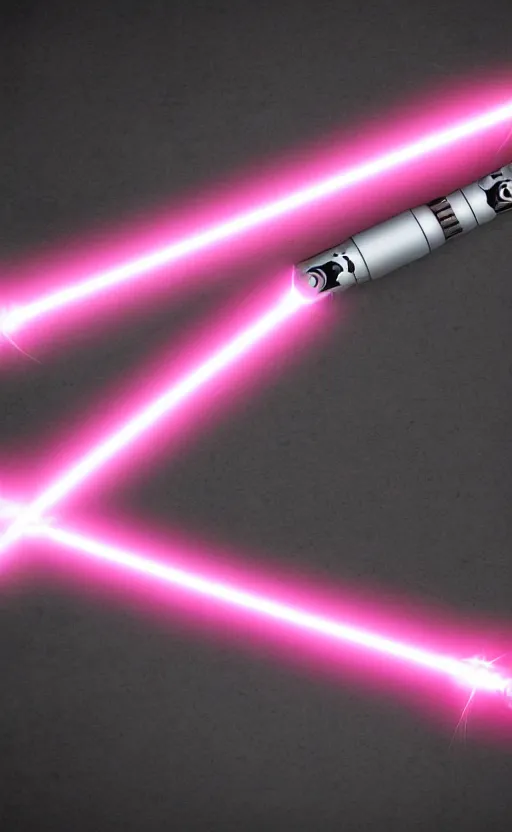 Prompt: pink lightsaber