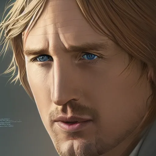 Image similar to owen wilson portrait, intricate, highly detailed, digital painting, artstation, concept art, smooth, sharp focus, illustration, unreal engine 5, 8 k, art by artgerm and greg rutkowski and alphonse mucha