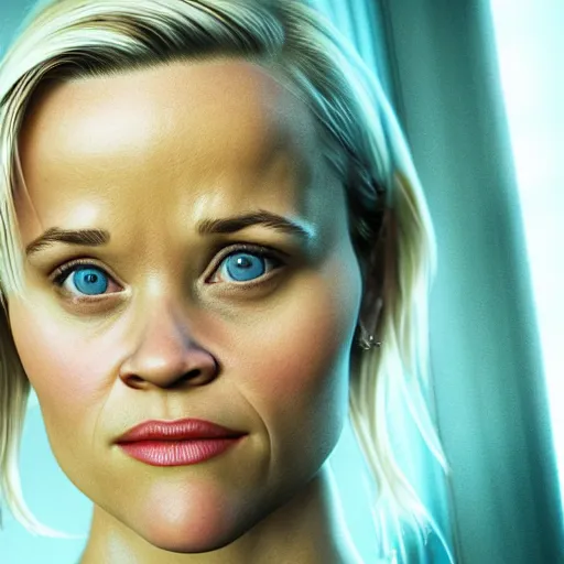 Prompt: hyperrealistic film still of reese witherspoon, sad yet aroused, stunning 3 d render, inspired by istvan sandorfi & greg rutkowski & unreal engine, perfect symmetry, dim volumetric cinematic lighting, 8 k octane comprehensive render, extremely hyper - detailed, incredibly lifelike attributes, intricate, real flesh texture, masterpiece, artstation, stunning,