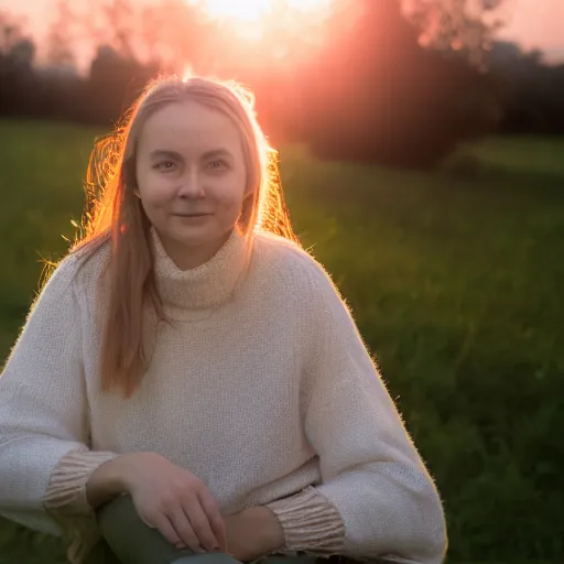 Image similar to of a portrait of lula, sunrise lightibg, hope, f 2. 8