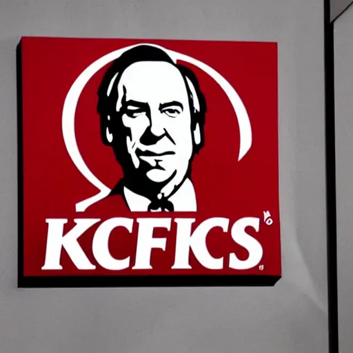 Image similar to saul goodman's face in the kfc logo