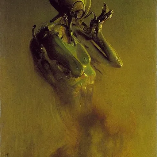 Image similar to alien by ilya repin