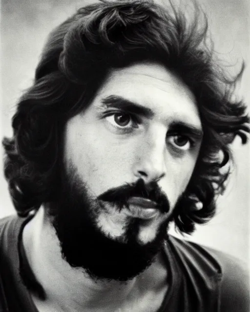 Image similar to Portrait of Larry Bird, Larry Bird as Che Guevara, Guerilla Heroica, Black and White, Photograph by Alberto Korda, inspiring, dignifying, national archives