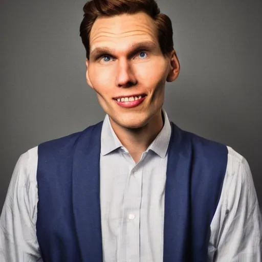 Prompt: jerma 9 8 5 doing a ted talk, professional photography, wide shot, film still, high resolution