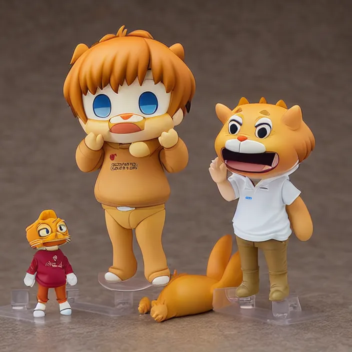 Image similar to Garfield, An anime Nendoroid of Garfield, figurine, detailed product photo