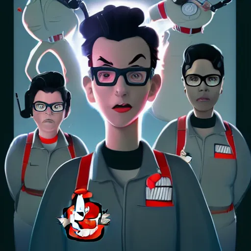 Image similar to face icon stylized minimalist ghostbusters, loftis, cory behance hd by jesper ejsing, by rhads, makoto shinkai and lois van baarle, ilya kuvshinov, rossdraws global illumination