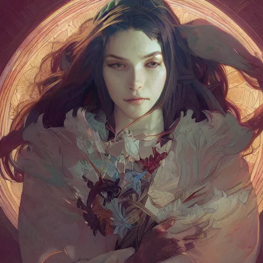 Image similar to human consciousness, highly detailed, digital painting, artstation, concept art, sharp focus, illustration, art by artgerm and greg rutkowski and alphonse mucha