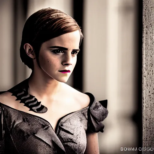 Image similar to Emma Watson as Catwoman, XF IQ4, f/1.4, ISO 200, 1/160s, natural light, Adobe Lightroom, DxO Photolab, polarizing filter, Sense of Depth, AI enhanced, AI rendered, HDR