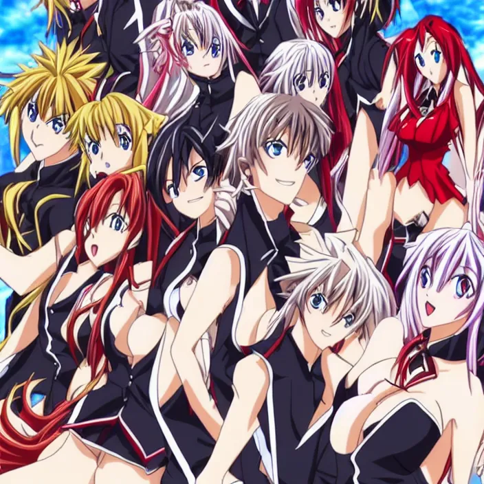 Prompt: highschool dxd scenes