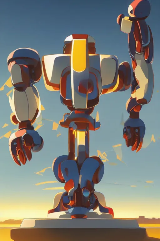 Image similar to metabots medabots medarotto medarot robot minimalist comics, behance hd by jesper ejsing, by rhads, makoto shinkai and lois van baarle, ilya kuvshinov, rossdraws global illumination ray tracing hdr radiating a glowing aura