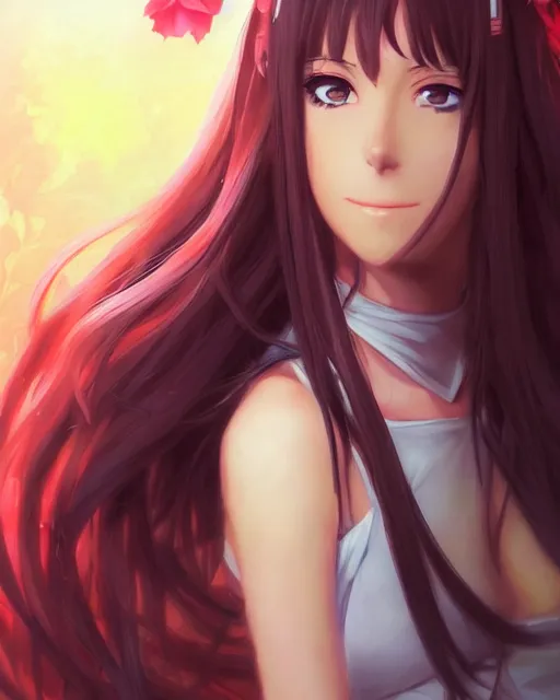 Prompt: anime portrait of Alanis Morissette as an anime woman by Stanley Artgerm Lau, WLOP, Rossdraws, James Jean, Andrei Riabovitchev, Marc Simonetti, and Sakimichan, trending on artstation