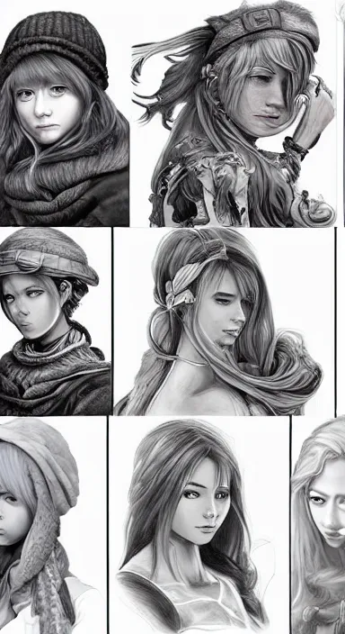 Image similar to highly detailed realistic portrait of a beautiful female character designs