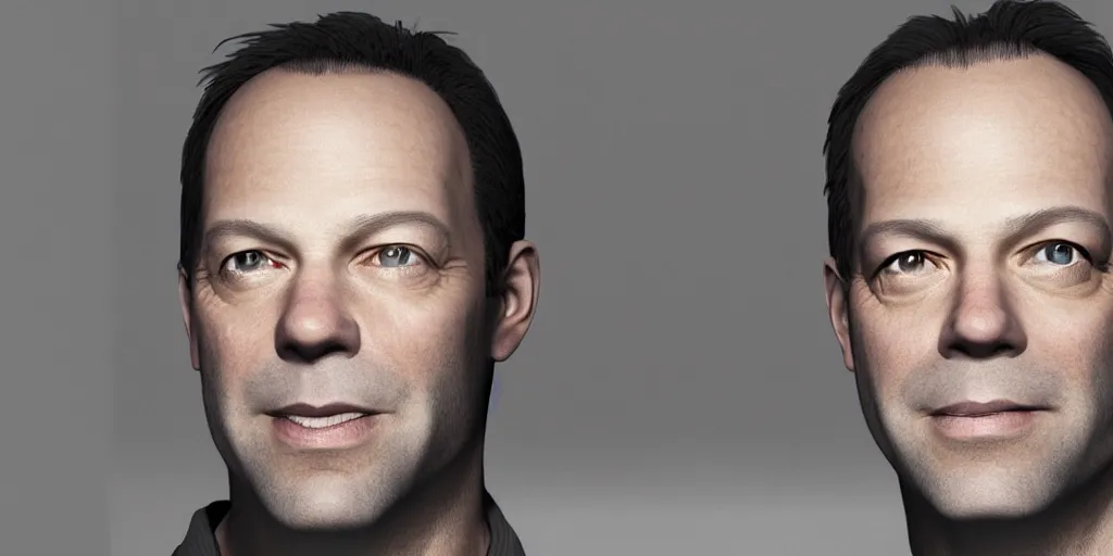 Image similar to phil spencer, head of microsoft, was friends with x - box, portrait, focus on the face, unreal engine rendered, avito, 3 d render, 8 k,