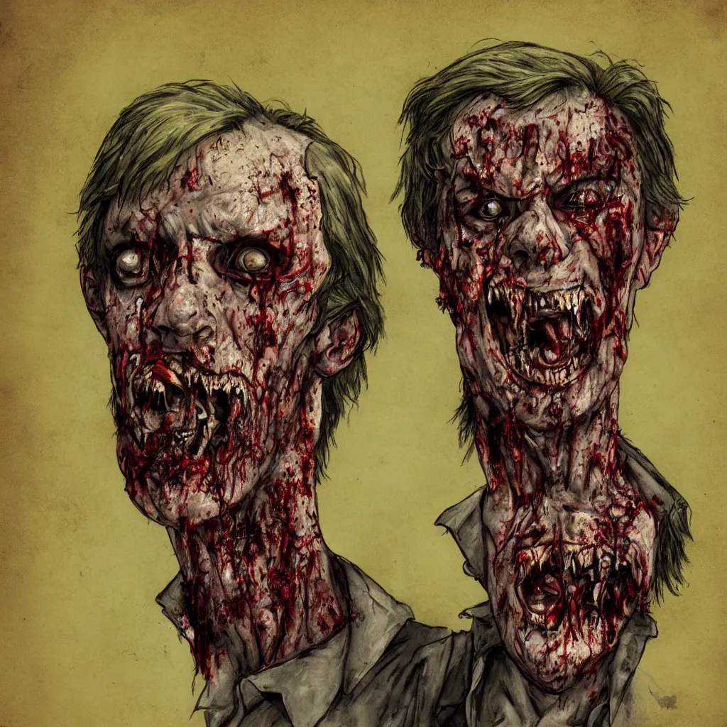 Prompt: zombie portrait