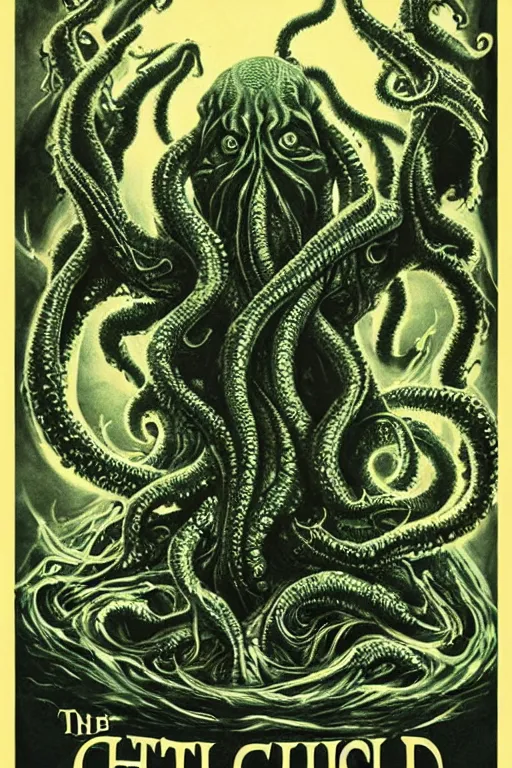 Image similar to cthulhu rising from the water, movie poster, photographic, beautiful, intricate, detailed