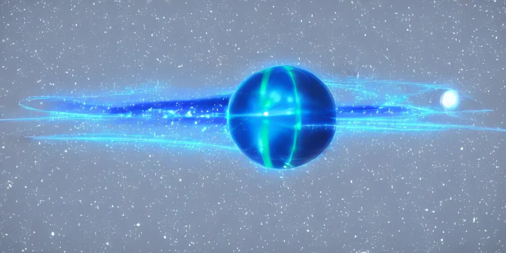 Image similar to high above earth's atmosphere a impossibly large alien mothership craft (reminiscent of a golf-ball) very sleek sanitary with antennae and many little docking ports, charges up it's neon electric blue weapon that will recycle earth on Tuesday, on the bridge aliens spy on earth where people on the ground eat donuts in quaint cafes, 8K, 4K, Octane, UE5, photorealistic, cinematic, highly detailed, highly stylized