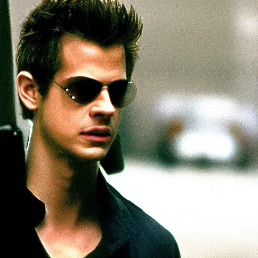 Prompt: Hayden Christensen in The Matrix