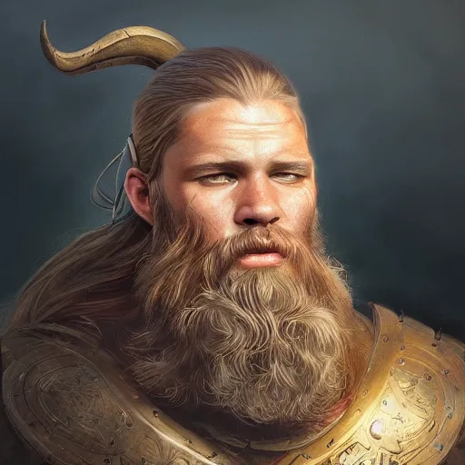 Prompt: portrait viking, ultradetailed, digital art, irina french, heraldo ortega, mandy jurgens, golden ratio, art canvas, award winning, masterpiece trending on artstation 8 k 1 5 0 mpx