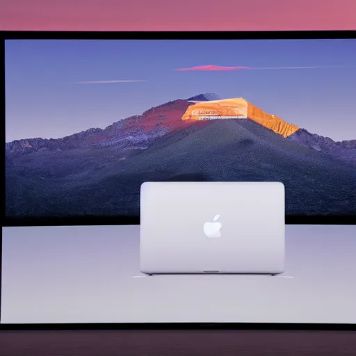 Prompt: walter white presenting the new macbook pro, photorealistic, highly detailed, sharp focus, 4 k, movie still