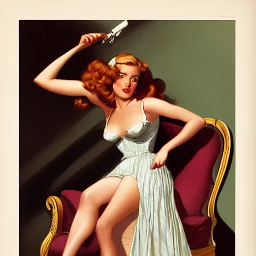 Image similar to hermione 1 1 1 by gil elvgren