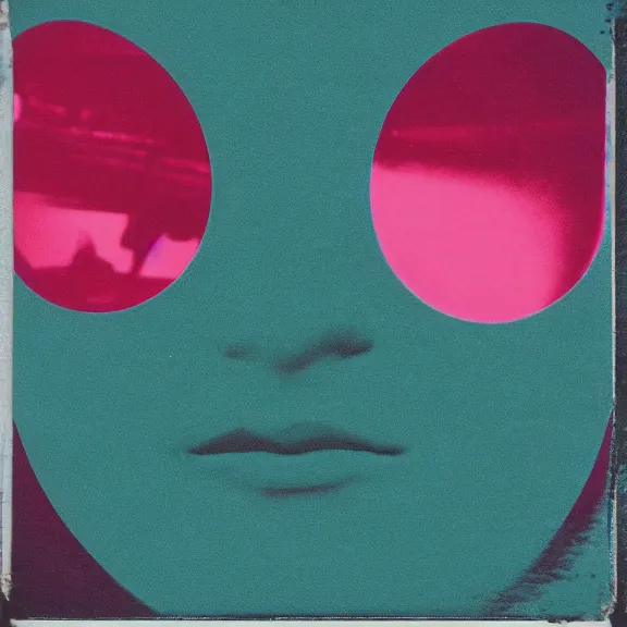 Image similar to nostalgic 70's film photograph album cover art, teal gradient