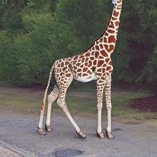 Prompt: photo of a cat giraffe hybrid