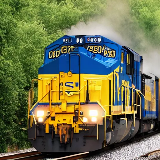 Image similar to csx locomotive with wings