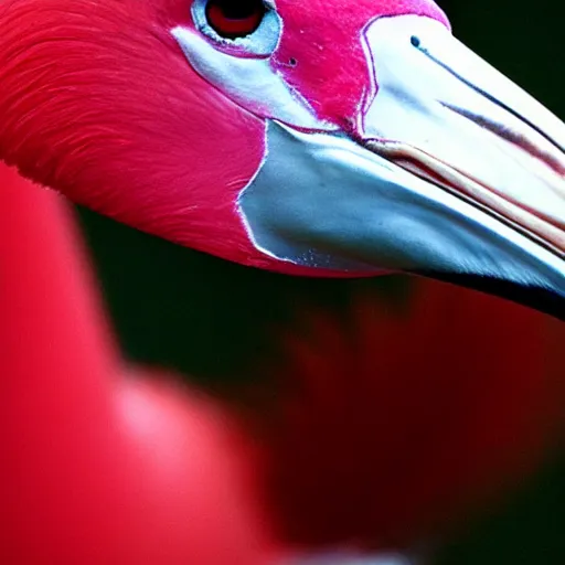 Image similar to wonderful portrait of a flamingo. Lovely feathers. Strapping lad.