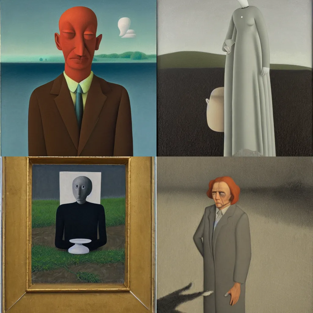 Prompt: a portrait of a character in a scenic environment by gertrude abercrombie