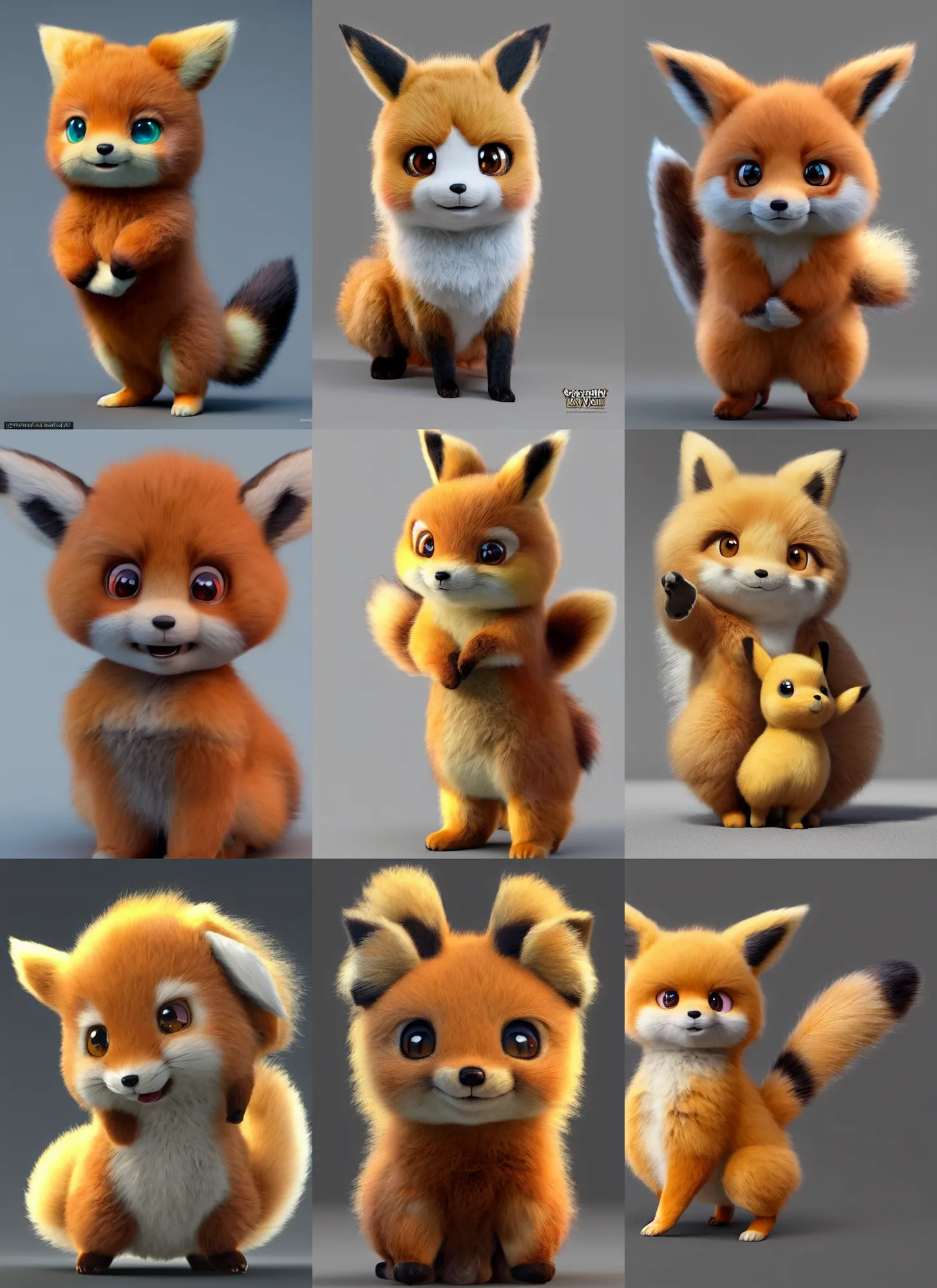 Prompt: high quality 3 d render hyperrealist very cute muted color fluffy! red fox, highly detailed, vray smooth, in the style of detective pikachu, hannah yata charlie immer, soft indoor light, low angle, uhd 8 k, sharp focus