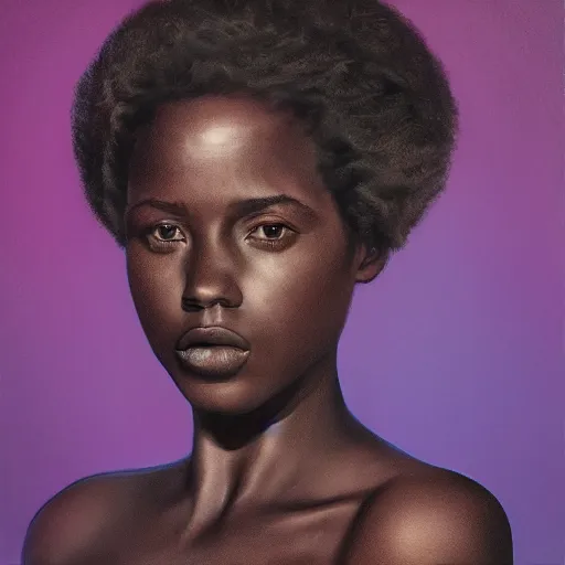 Image similar to beautiful black woman, in darkness, realistic, hyper details, irwin penn, full HD, 8k