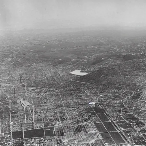 Image similar to an aerial photo of bombed italy