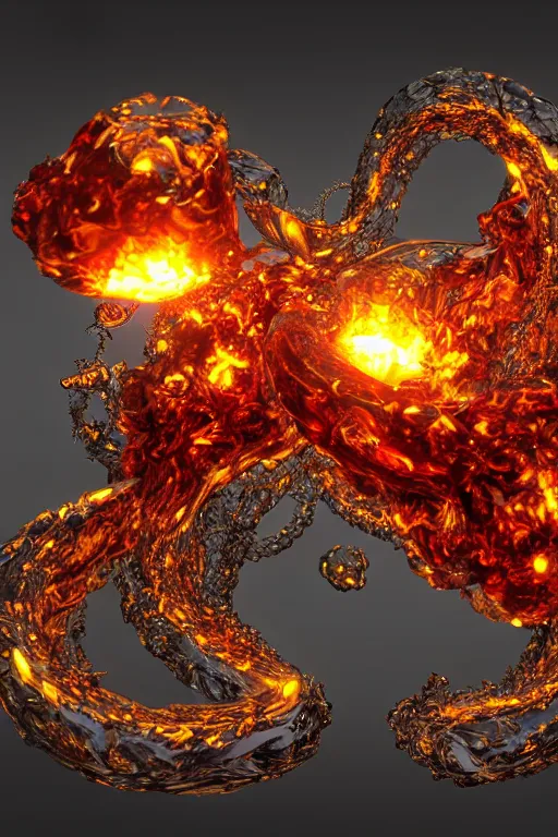 Flame Crystal Art