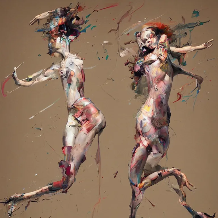 Image similar to fullbody potrait of dancing woman in the style of adrian ghenie, 3 d render, esao andrews, jenny saville, surrealism, dark art by james jean, ross tran