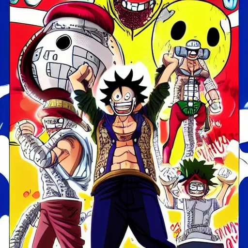 Image similar to robert downey jr as character in one piece manga,