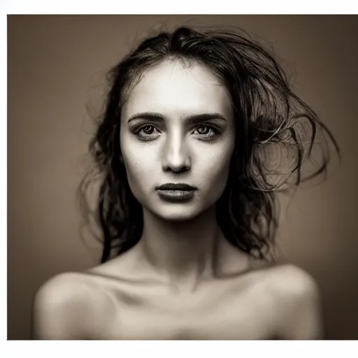 Prompt: a beautiful portrait of a woman by peter coulson