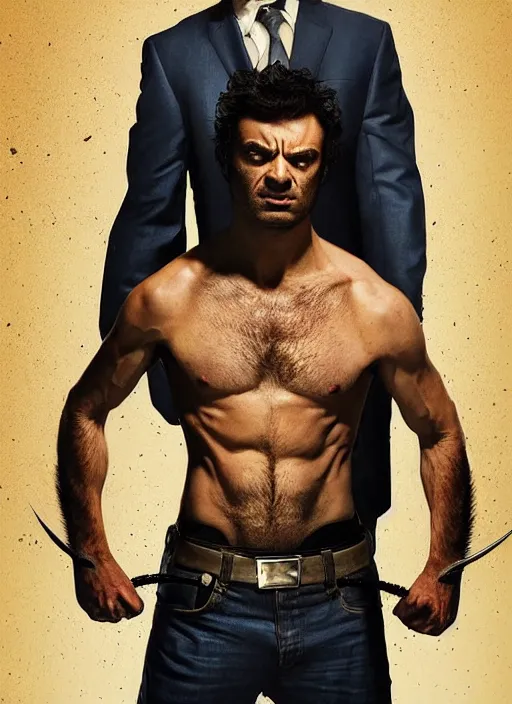 Image similar to Nathan Fielder as Wolverine movie poster