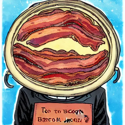 Image similar to to the moon and bacon