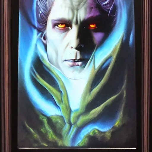 Prompt: belial, lord of the earth, airbrush art, drew struzan illustration art, key art, portrait