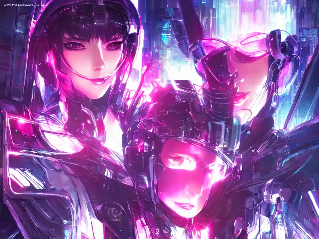 Image similar to portrait anime visual futuristic female cyber police, on cyberpunk neon light tokyo rooftop, ssci - fi and fantasy, intricate and very beautiful, human structure, concept art, sharp focus, anime by rossdraws and magali villeneuve and luxearte and liya nikorov, frostine engine