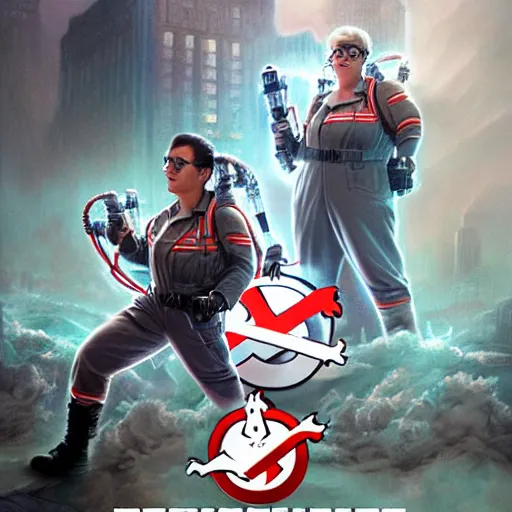 Image similar to ghostbusters : afterlife, highly detailed, d & d, fantasy, hyper detailed, digital painting, trending on artstation, apollo, concept art, sharp focus, illustration, art by artgerm and magali villeneuve and greg rutkowski and michael whelan, cryengine, 8 k realistic atmospheric lighting, frostbite 3 engine, w 1 0 2 4