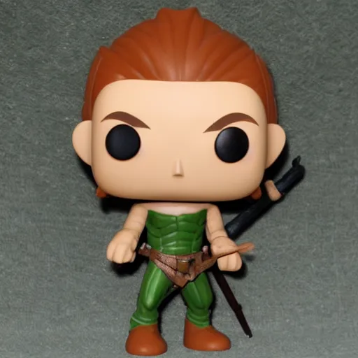 Prompt: wood elf warrior funko pop