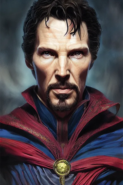 Prompt: Portrait of Doctor Strange with face of Todd Howard, highly detailed, marvel comics, dark, intricate, highly detailed, smooth, artstation, digital illustration by Ruan Jia and Mandy Jurgens and Artgerm and Wayne Barlowe and Greg Rutkowski and Zdislav Beksinski