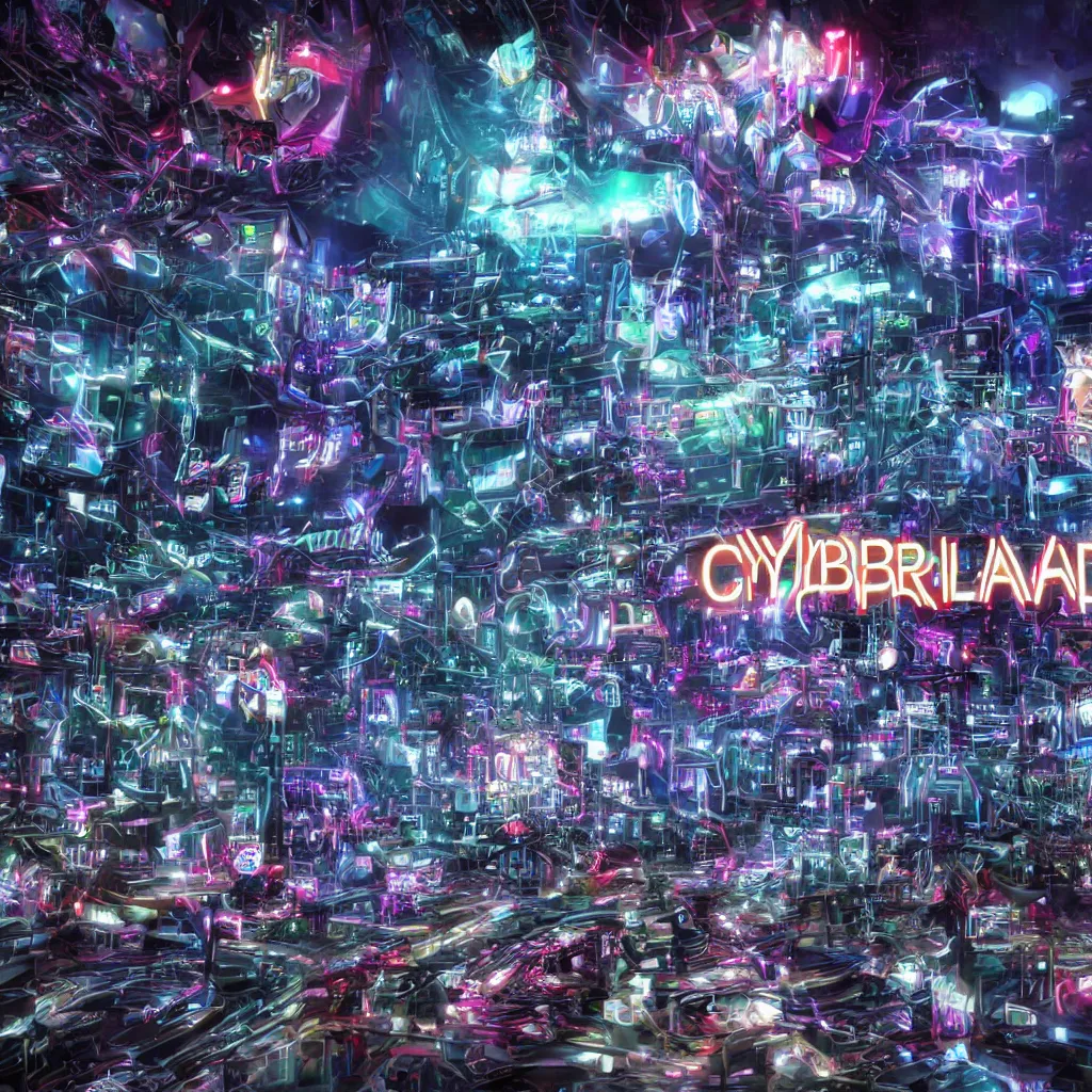 Prompt: cyberland