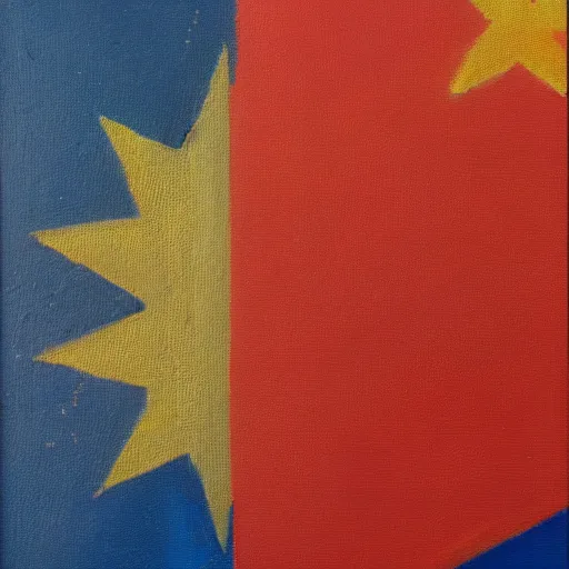 Prompt: an oil painting of the european flag