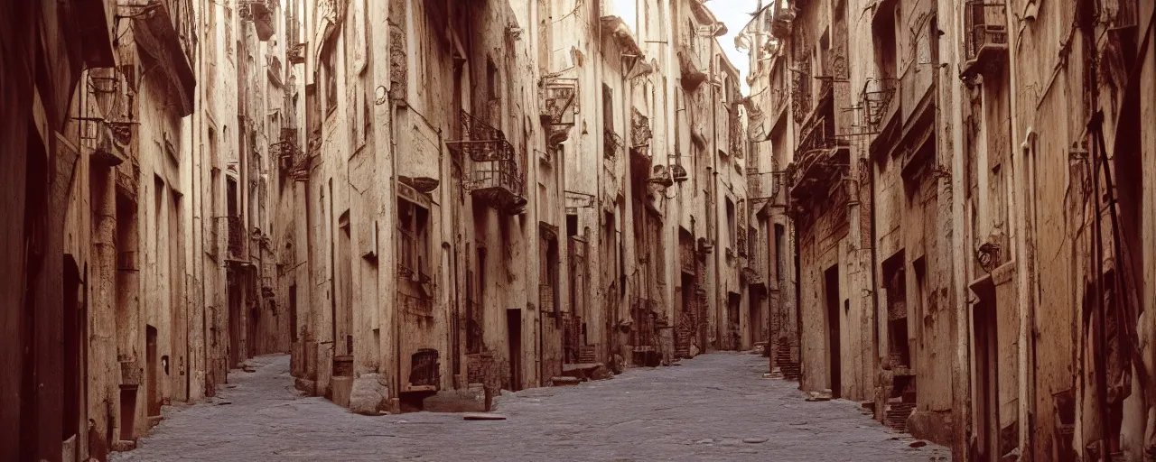 Image similar to wide shot of spaghetti in ancient roman streets and, sigma 8 0 mm, cinematic lighting, photography, wes anderson, kodachrome