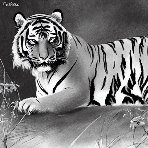 Image similar to tiger in the universe